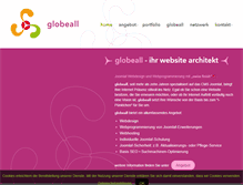 Tablet Screenshot of globeall.de